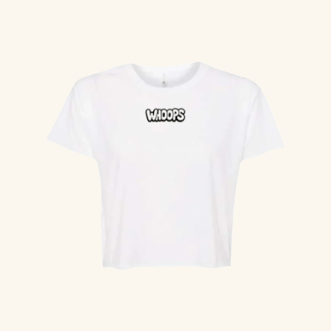 WHOOPS Logo Crop Top