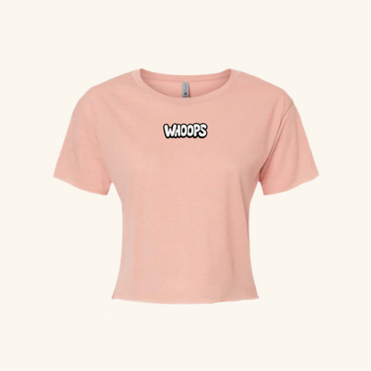 Whoops One Out WHOOPS Logo Crop Top - College Girl Streetwear – Whoops USA